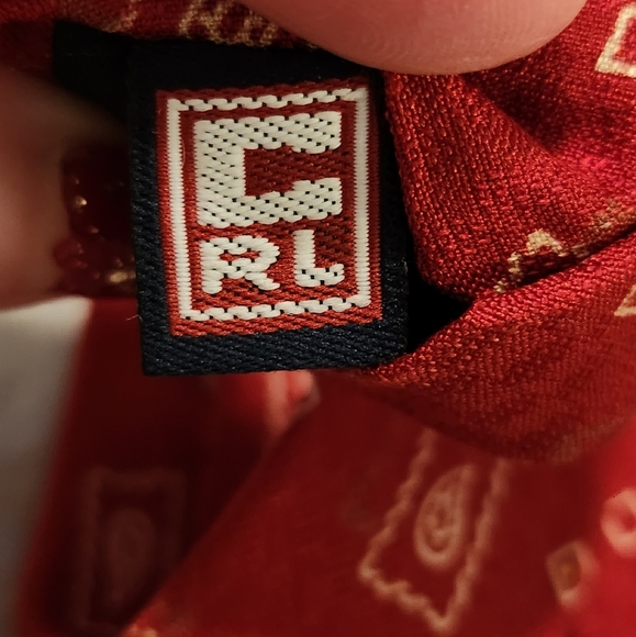 Chaps Ralph Lauren Men's Silk Neck Tie Made in USA Red - Picture 3 of 6